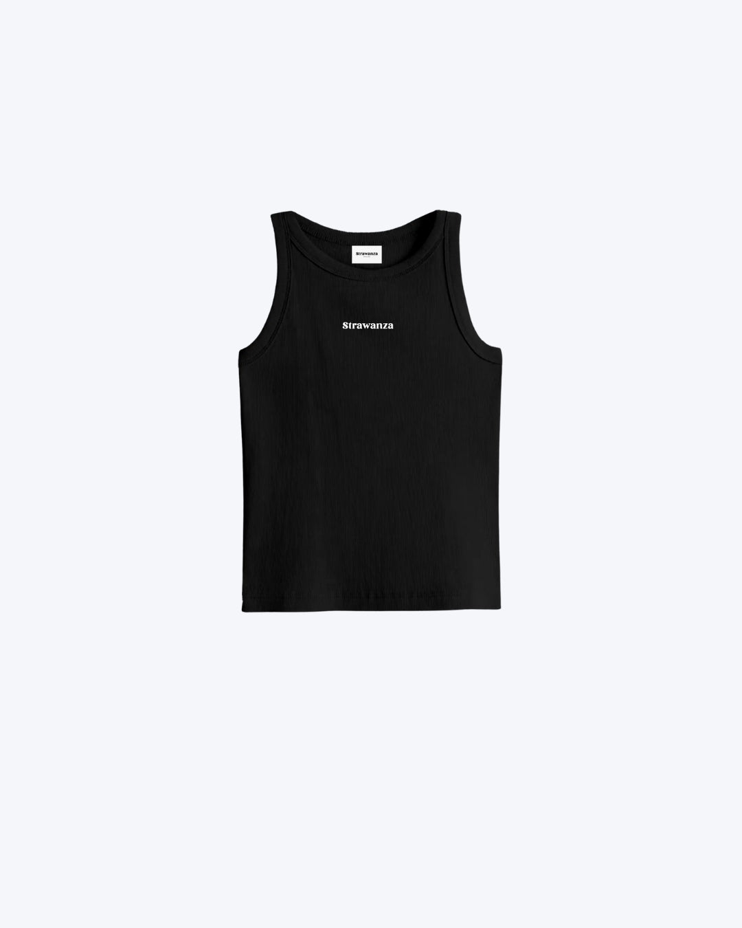 Geripptes Damen Tanktop schwarz
