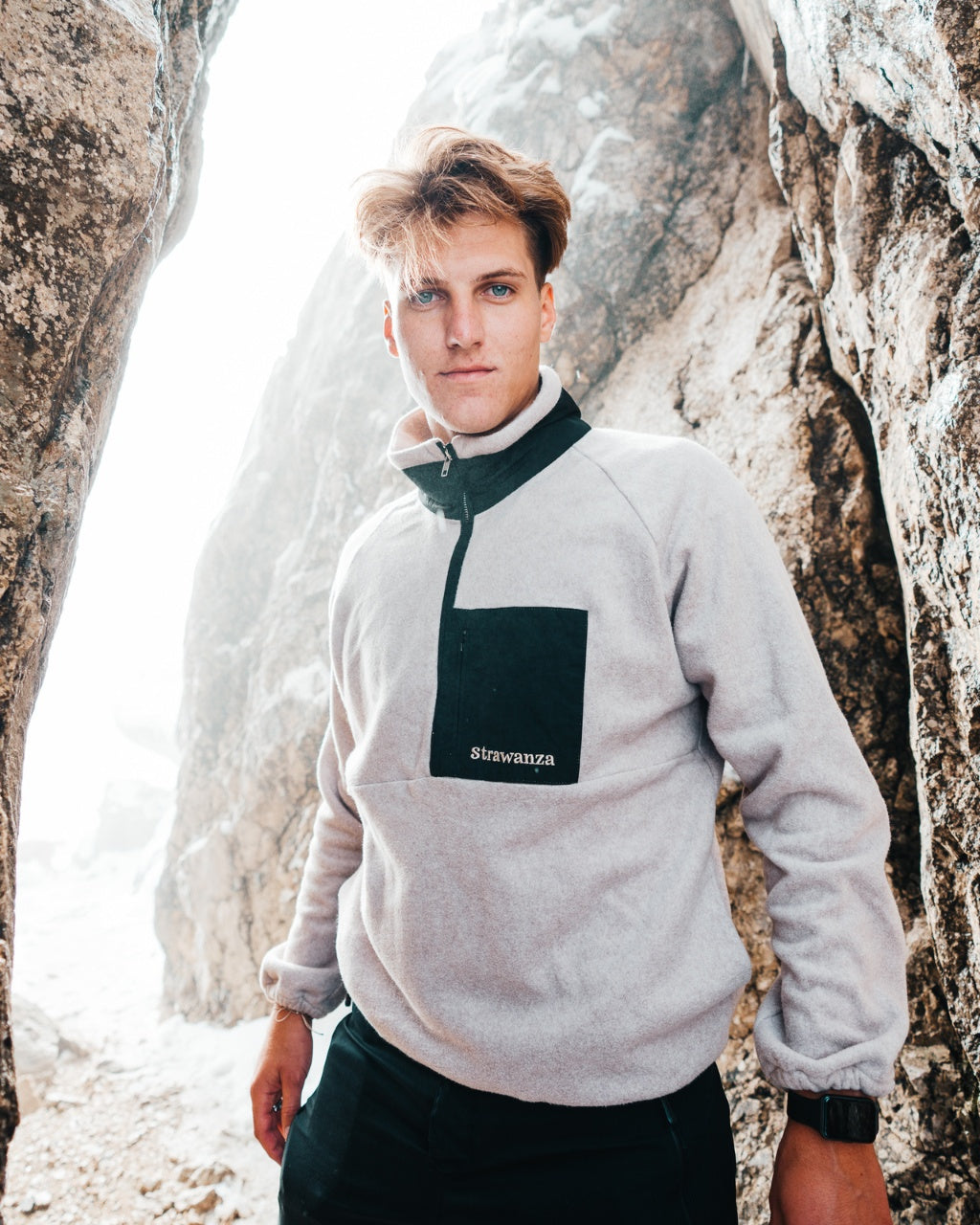 Baumwollfleece beige