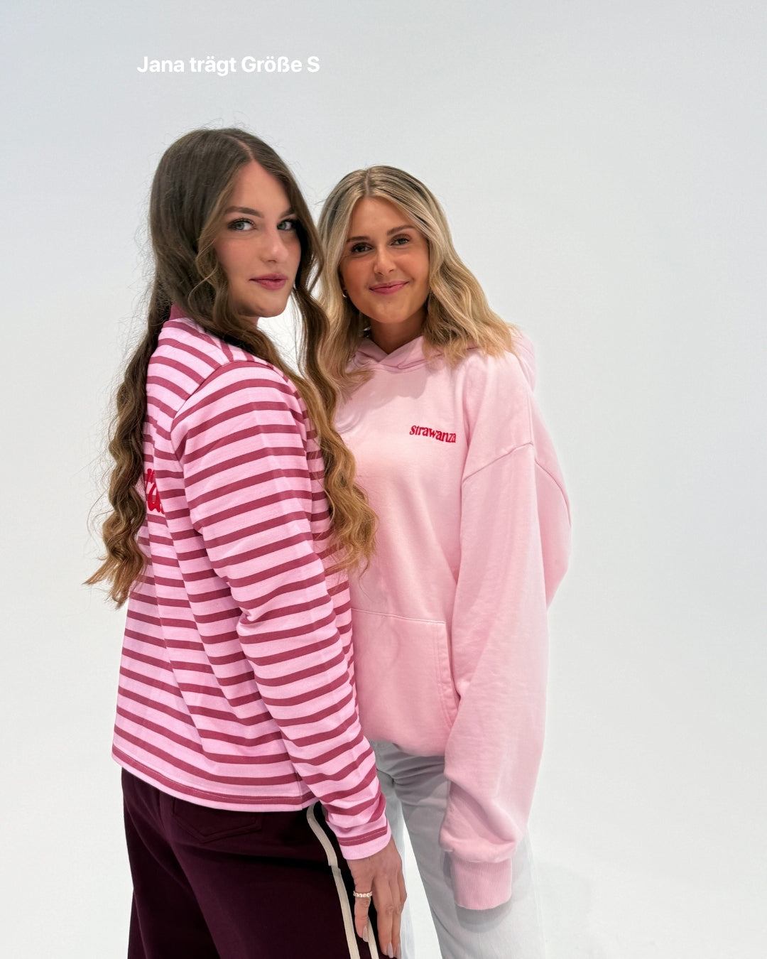 Strawanza Longsleeve Rot und Rosa