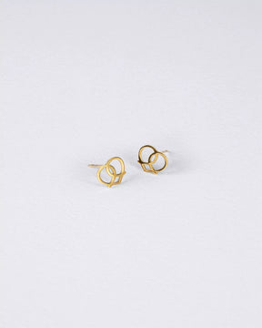 Breznherz Ohrstecker Gold