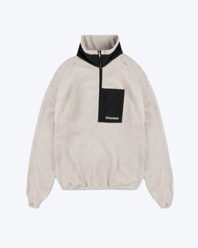 Baumwollfleece beige