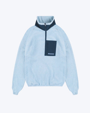 Baumwollfleece eisblau