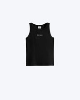 Geripptes Damen Tanktop schwarz