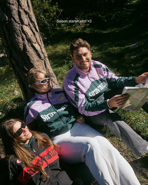 Retro Windbreaker Grün-Lila