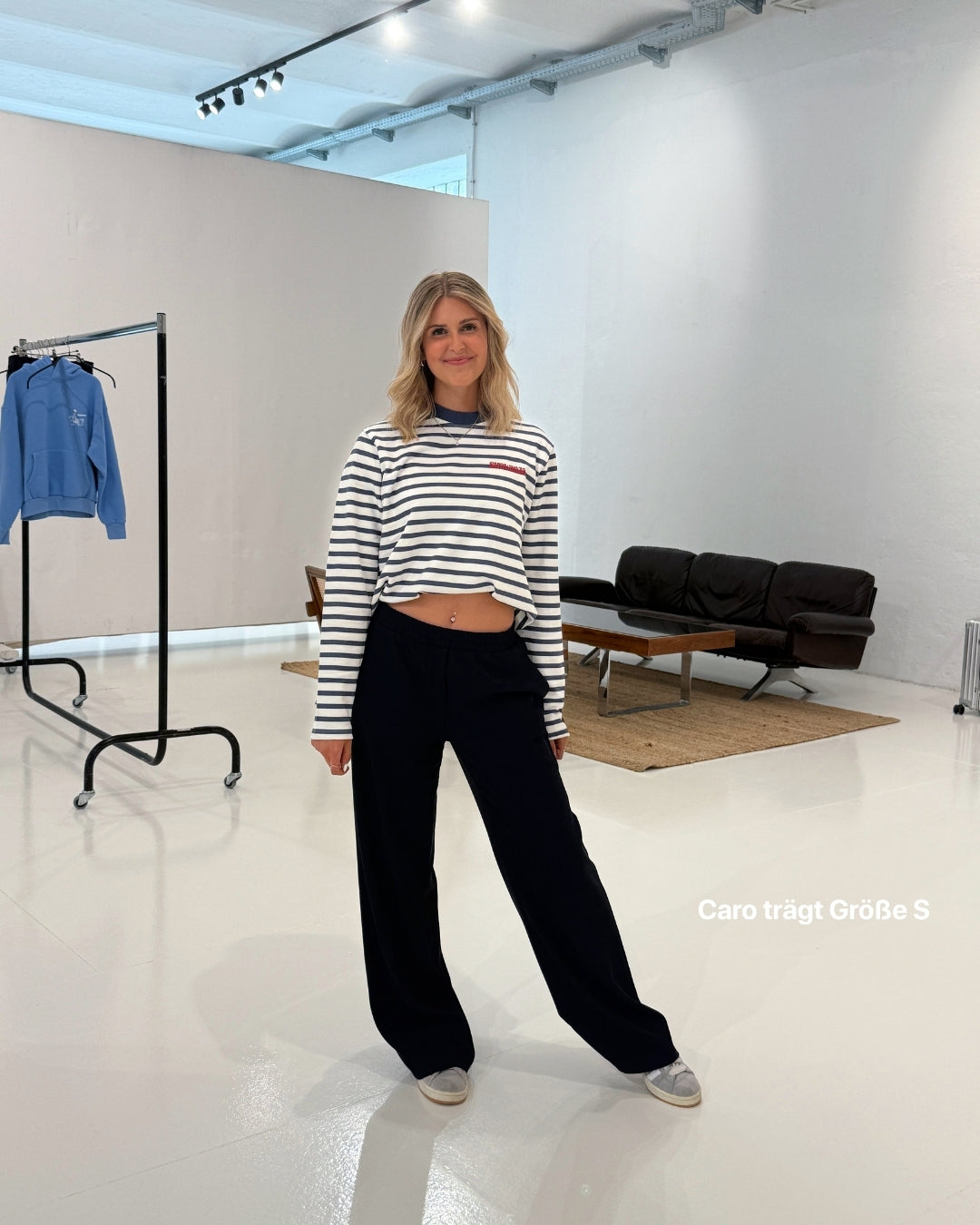 Strawanza Longsleeve Navy und Weiß