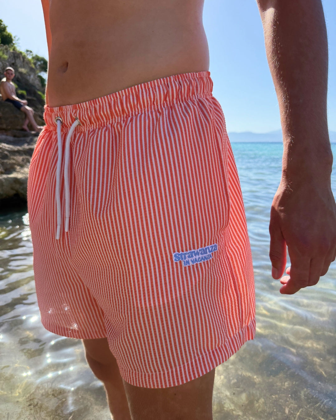 Badeshort Strawanza in Vacanza orange