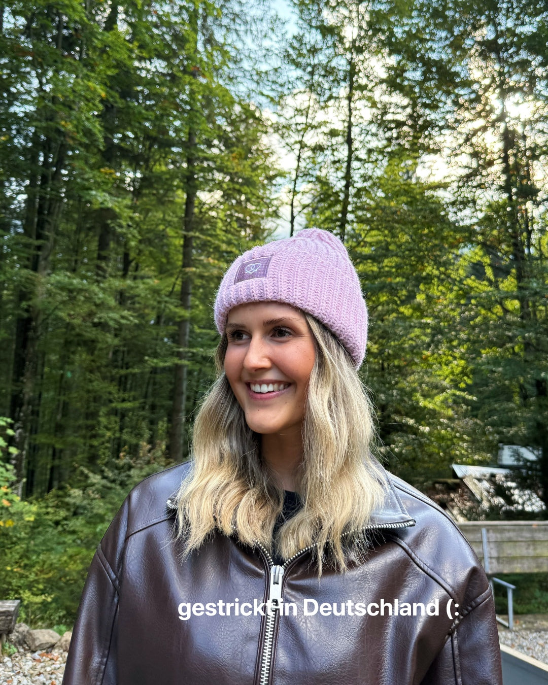 Wollmütze Rosa