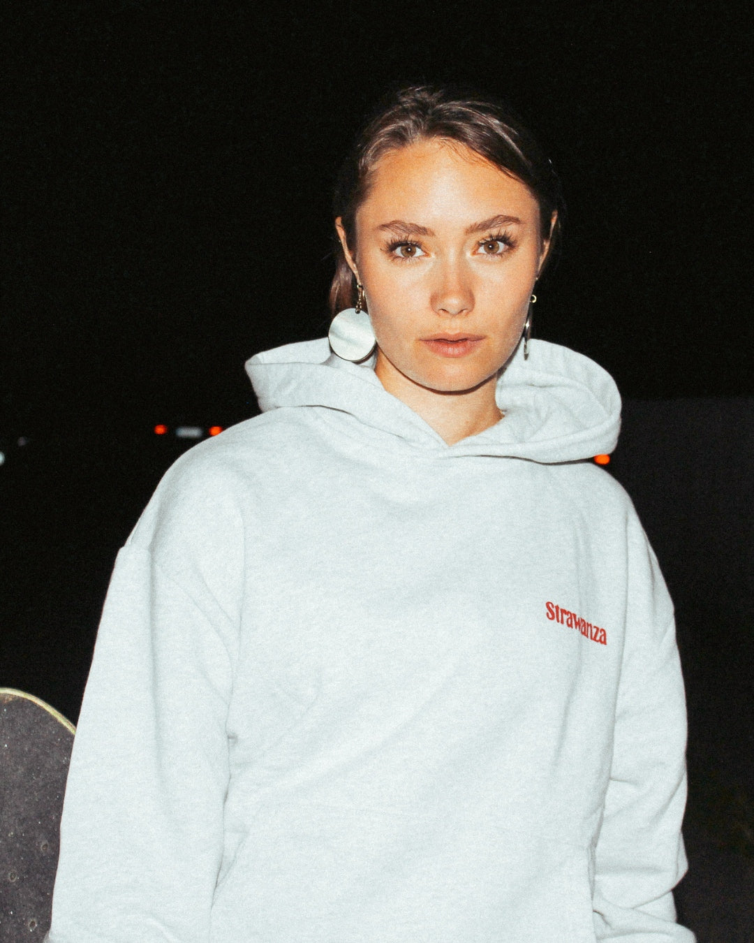 Strawanza Crew Hoodie Heavyweight grau