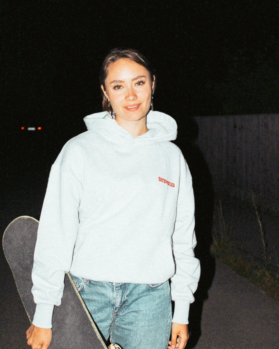 Strawanza Crew Hoodie Heavyweight grau