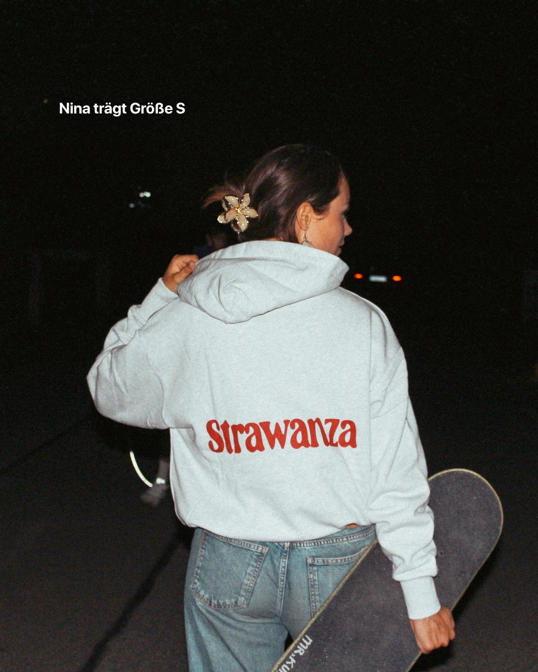 Strawanza Crew Hoodie Heavyweight grau
