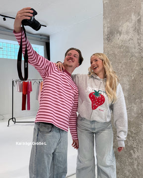 Strawanza Longsleeve Rot und Rosa