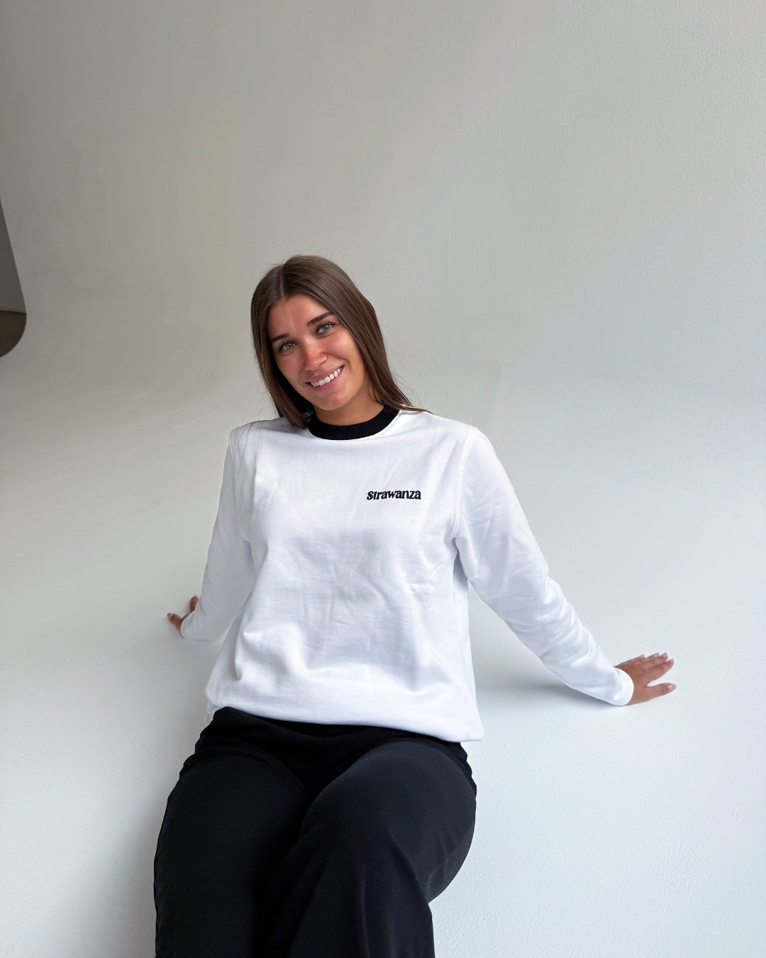 Strawanza Longsleeve weiß